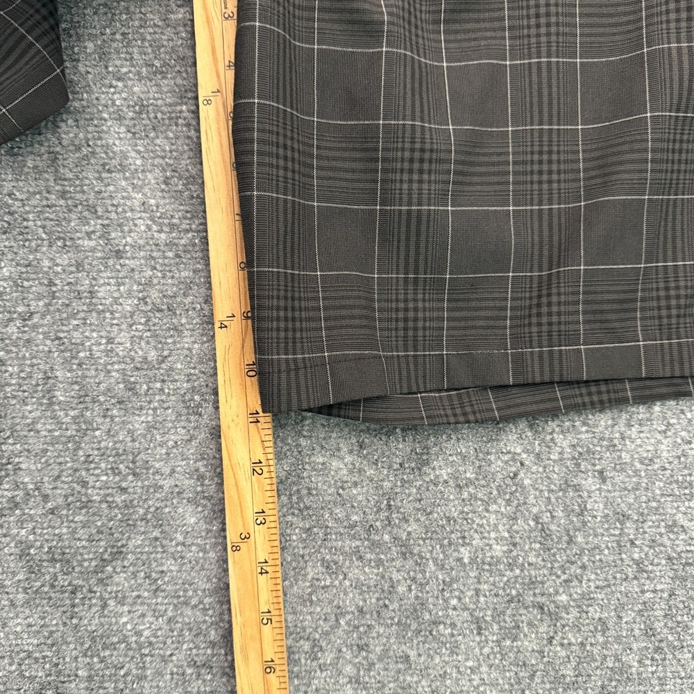 O'Neill Mens Plaid Hybrid Walk Shorts Size 36 Black Golf Casual Flat Front 11" - Picture 9 of 11